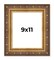 Photo Size Museum Gold Picture Frame - UV Acrylic, Foam Board Backing, Hanging Hardware